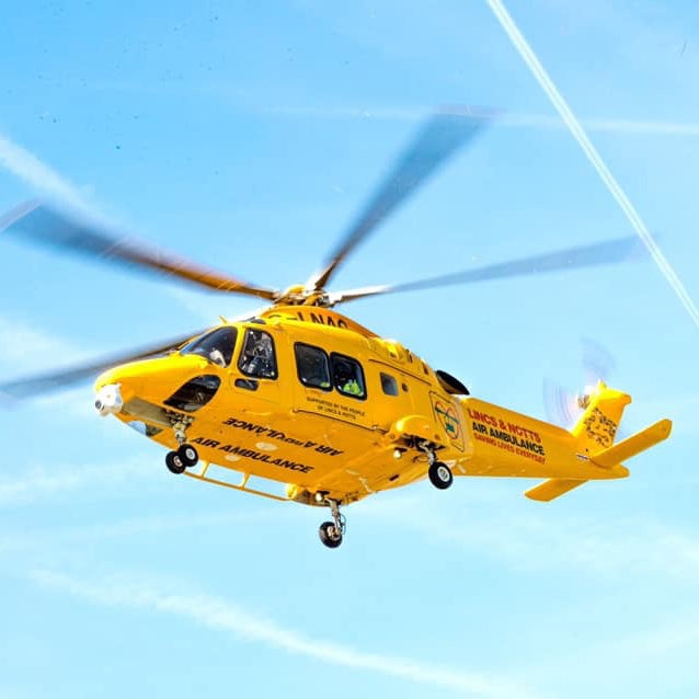 Ambucopter in flight photography
