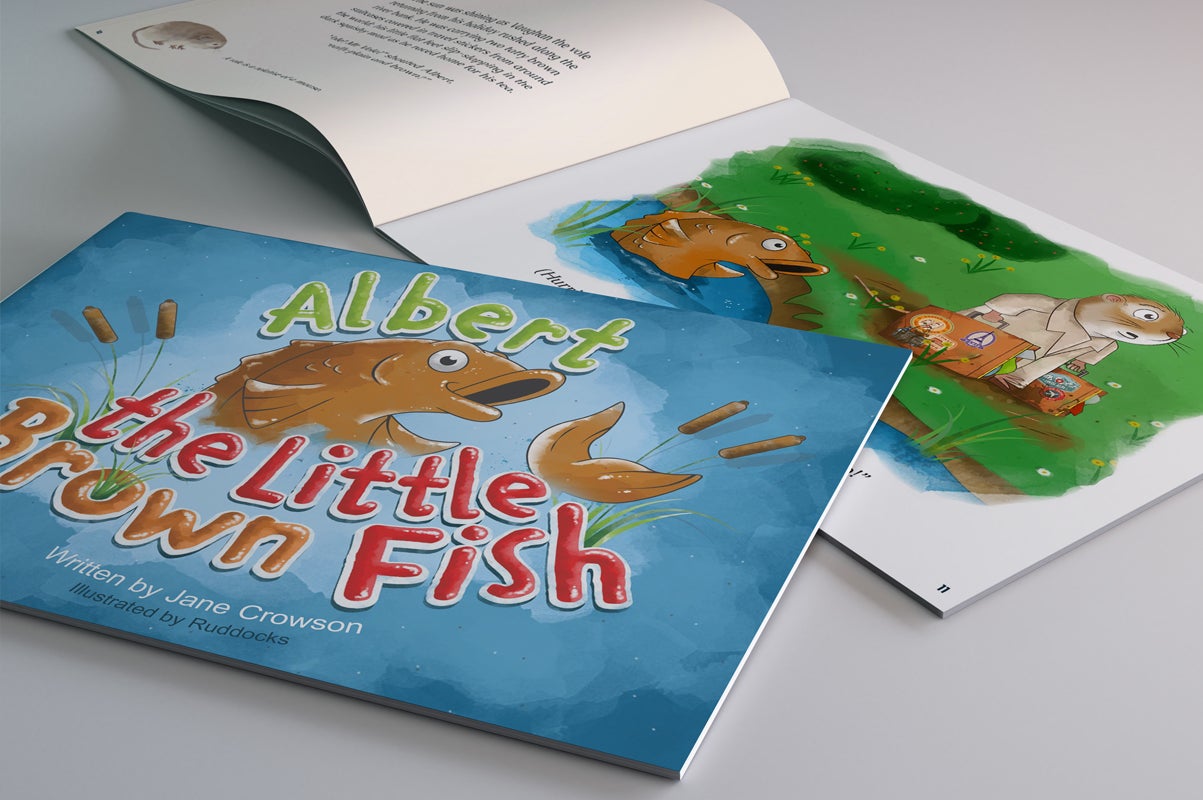 Albert the Little Brown Fish book artwork