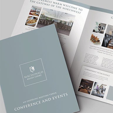 Macdonald Hotels Conference and Events Brochure artwork