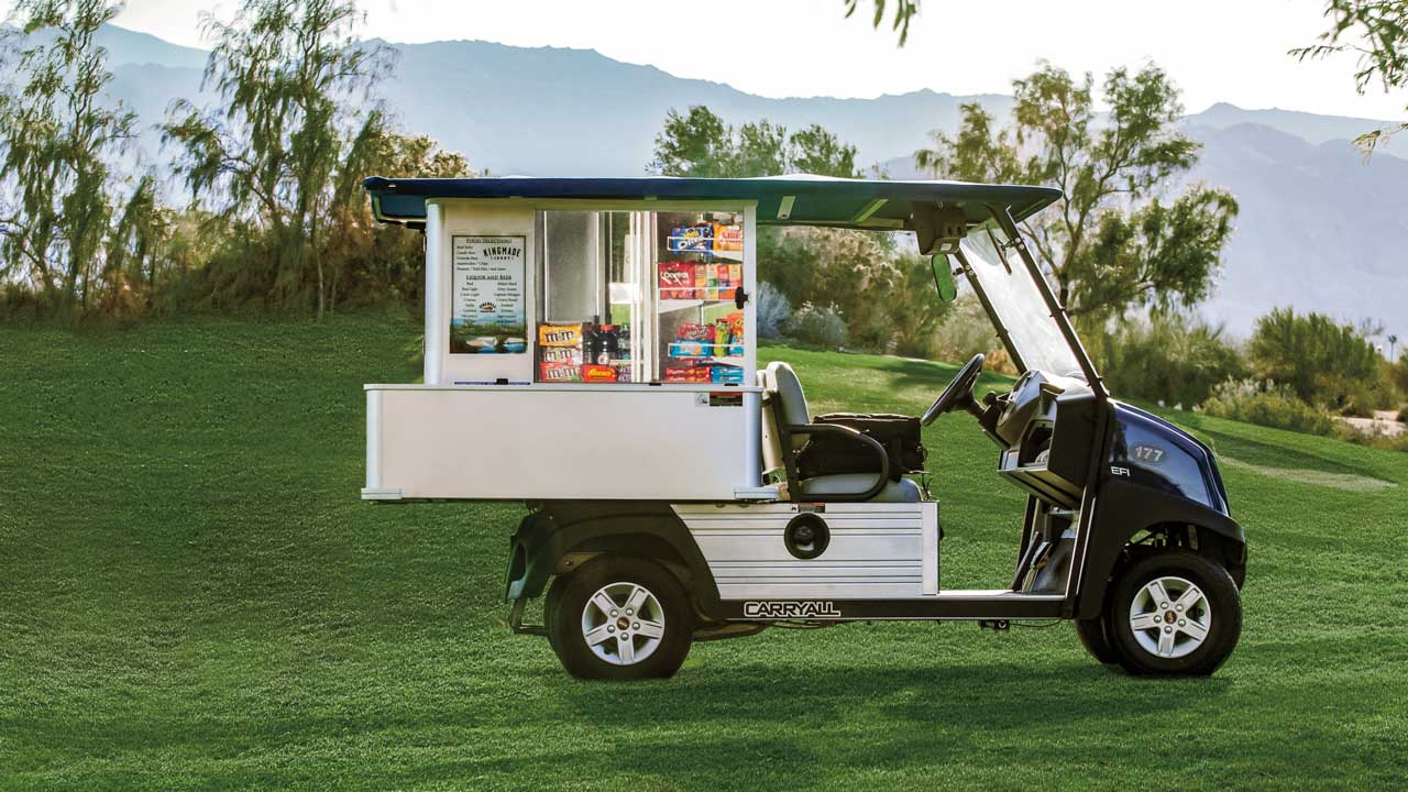 More selections, more sales. Our mobile merchandising car options make it easy to increase revenue via on-course vending.