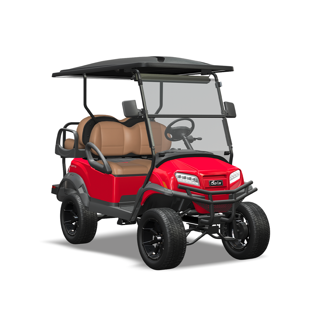 Red Onward 4 passenger golf cart