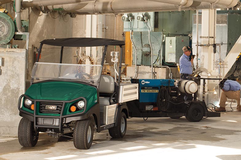 A Carryall 300 in a maintenance facility