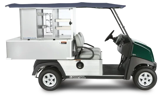 A 3D image of the Club Car Café Express.