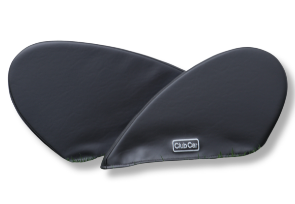 Photo of Club Car padded armrests in black.