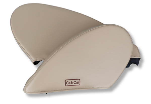 Photo of Club Car padded armrests in beige.