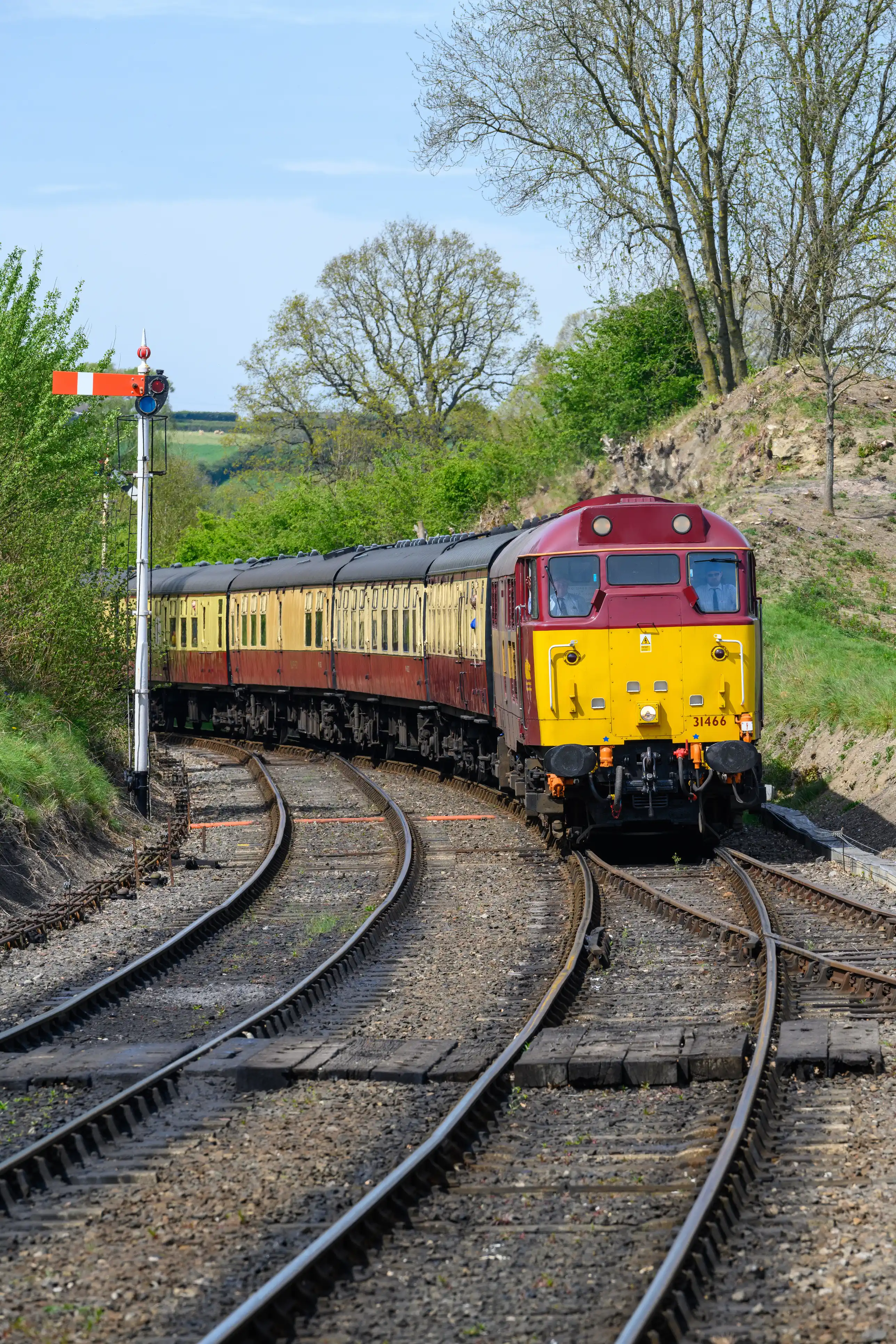 Old diesel locomotive