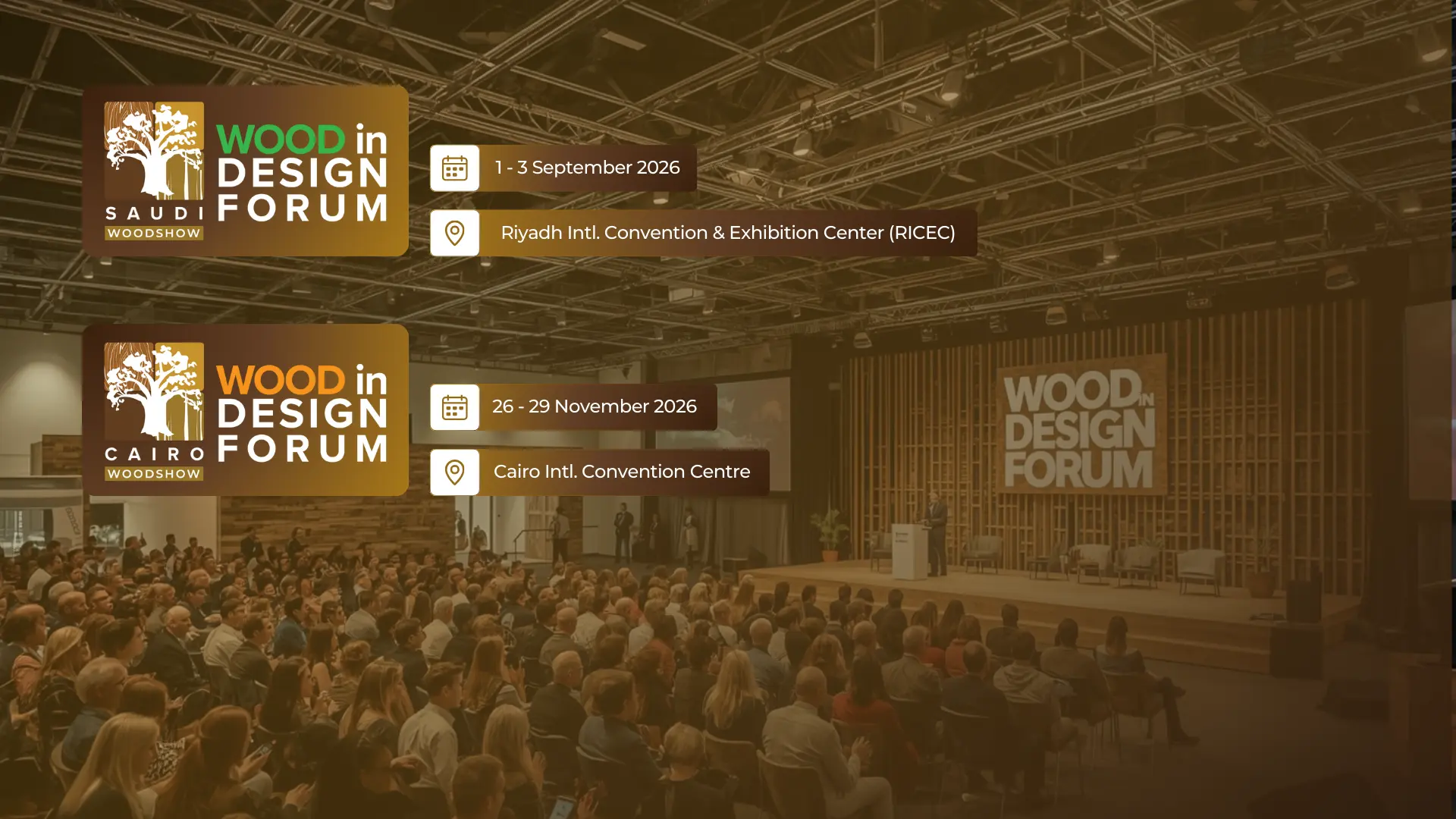 Beautiful wooden architecture interior