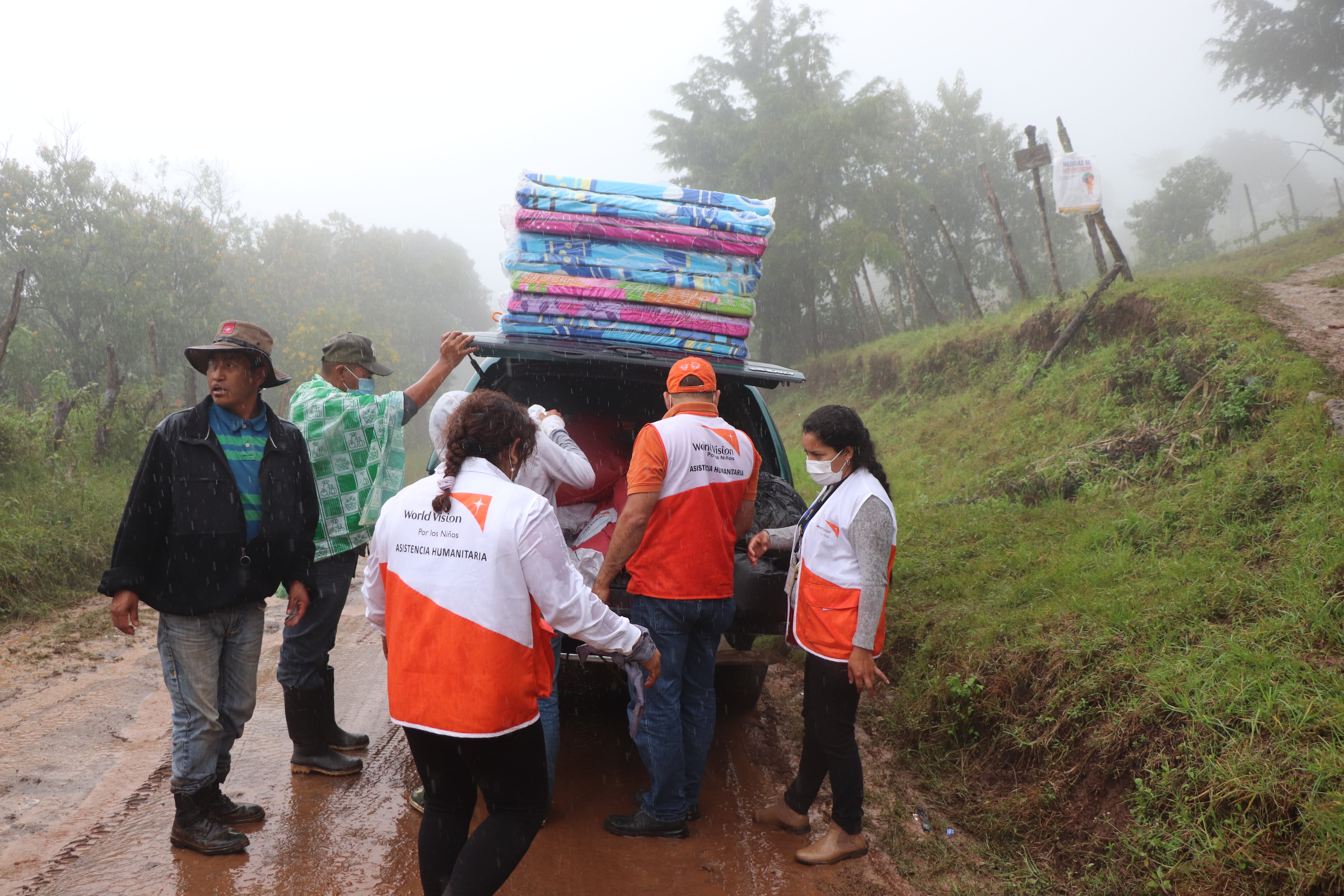 Staff & volunteers navigate dangerous conditions to reach remote communities