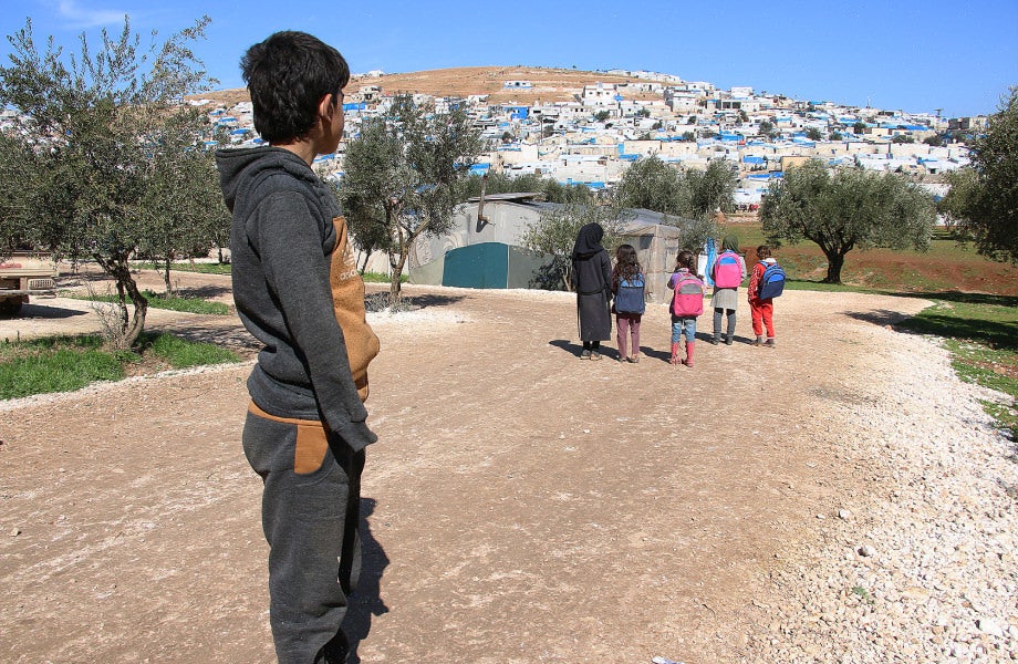 15 year old Fadi lost his father and his arm during an airstrike on his home in Syria. Now he and his family are struggling just to get by in an IDP camp in NW Syria. He needs a prosthetic arm to work so he can help support the family.