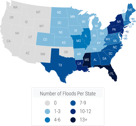U.S. Flood Risk Map.