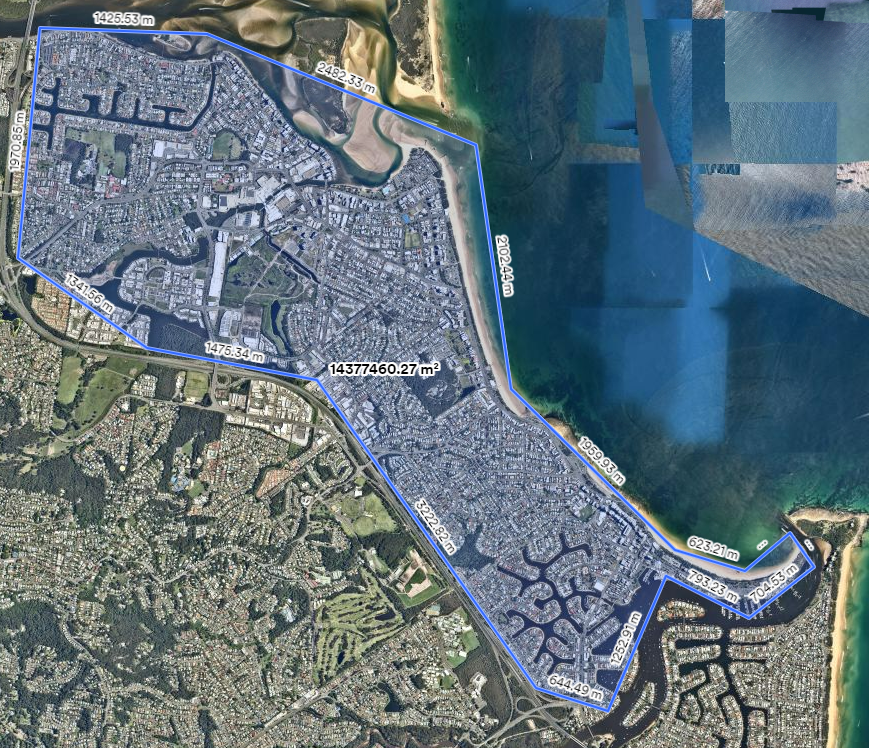 The trial area includes Maroochydore and Mooloolaba