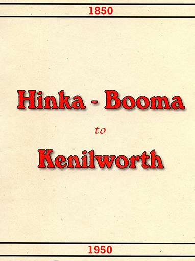 Hinka-Booma to Kenilworth 1850-1960 : a brief history of the discovery and early settlement of the Upper Mary Valley country