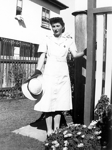 Jean Dickson in her V.A.D. nurse uniform 