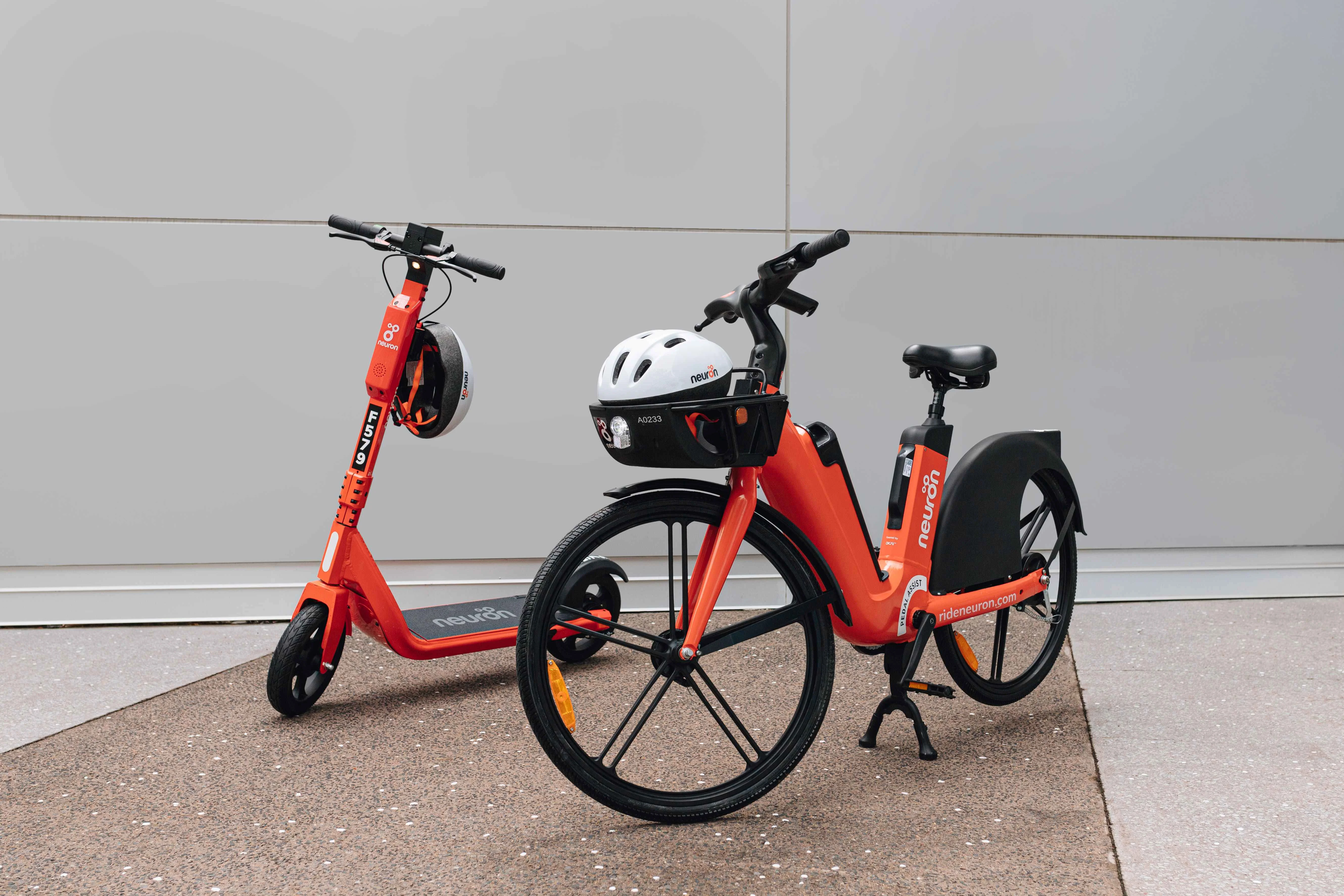 Neuron Mobility e-scooter and bike
