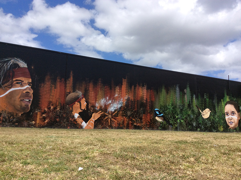Nambour Pedestrian Link Mural by David Houghton & Adam Lewczuk | Location: 107 Howard St Pedestrian Link, Nambour