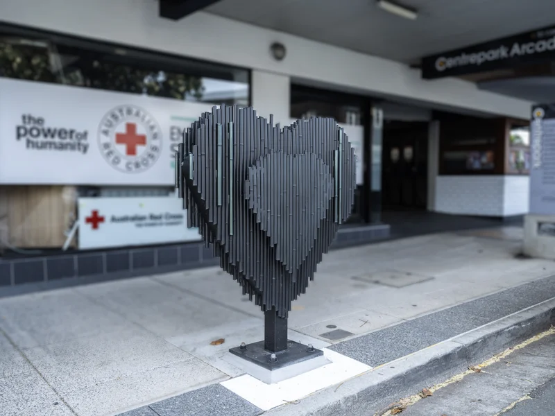 Fire in the Heart by Simone Eisler | Location: 70 Currie St, Nambour