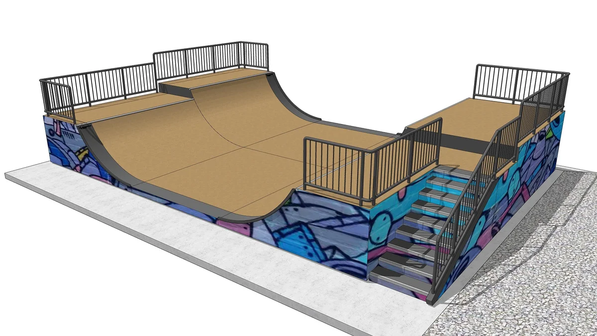 Cool half pipe project gets rolling