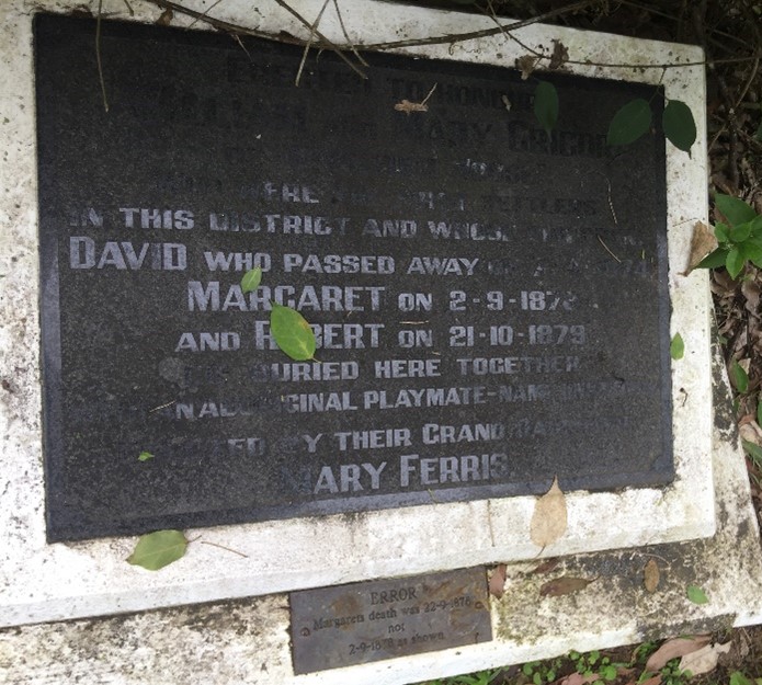 Memorial plaque on roadside south of Bankfoot House (Ray Kerkhove).