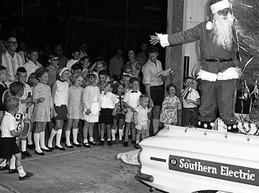 Christmas party at the Southern Electric Authority of Queensland recreation room, Currie Street, Nambour, December 9, 1967.