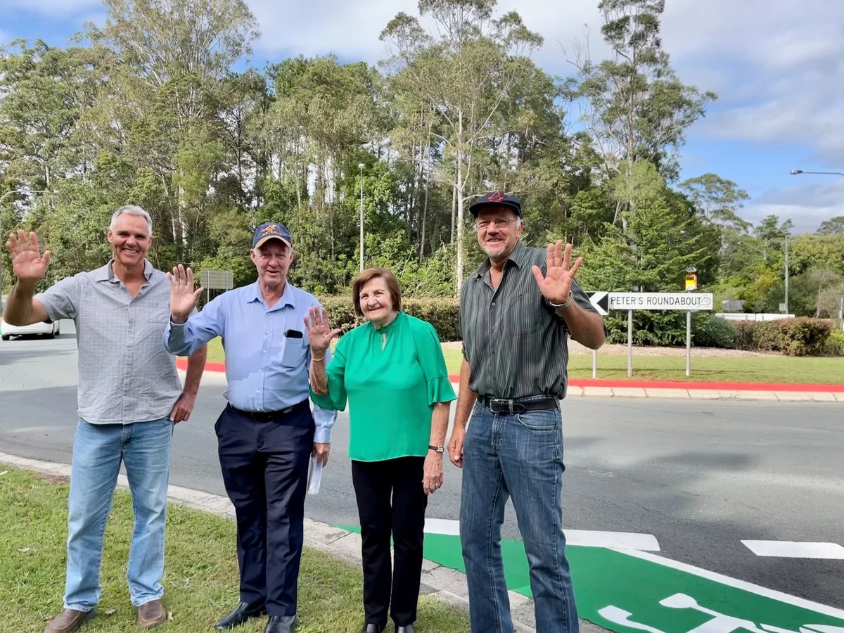 Roundabout named in honour of ‘waving man’
