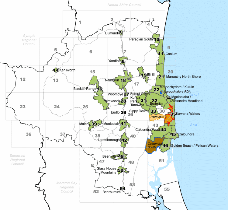 Sunshine Coast Planning Scheme 2014 web index map