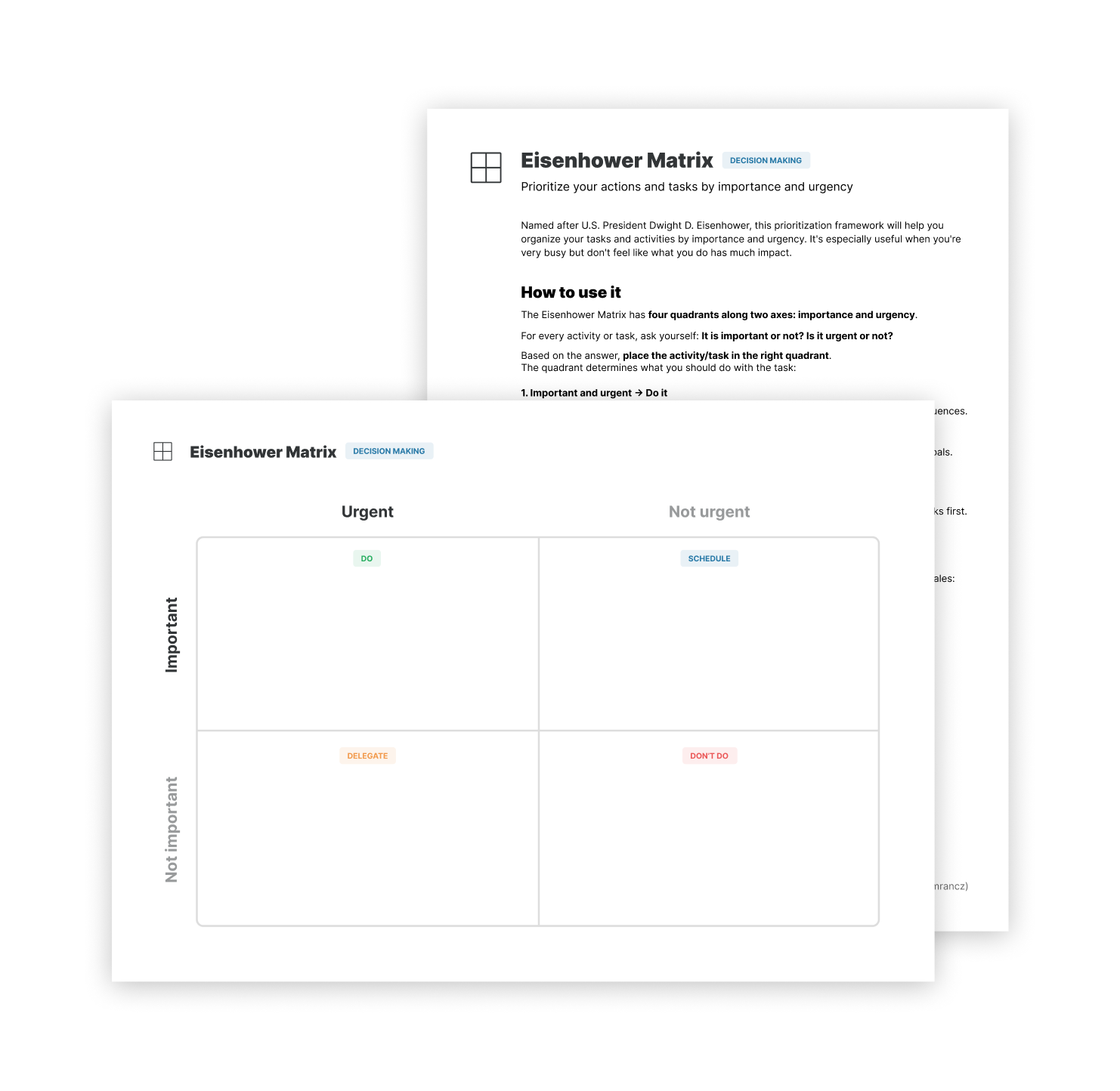 Preview of Impact-Effort matrix template.