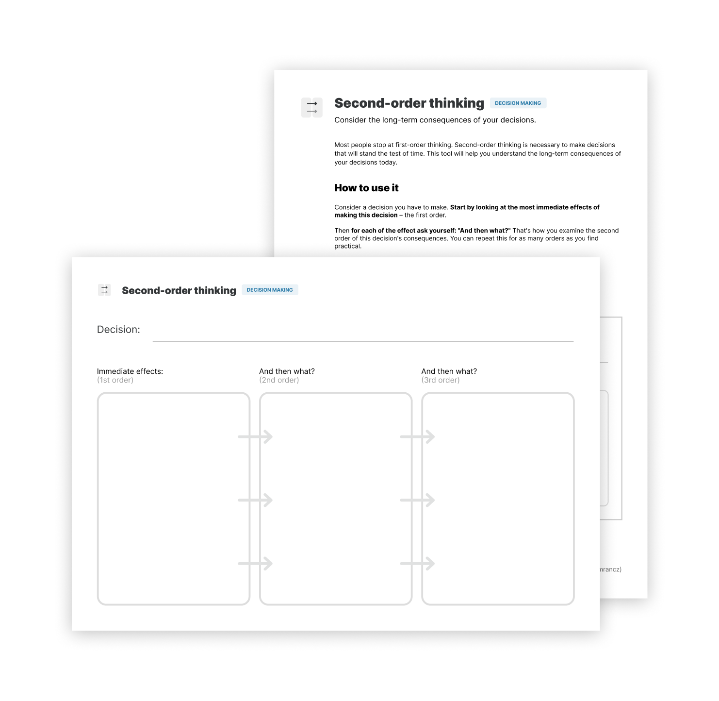 Second-order-thinking worksheet