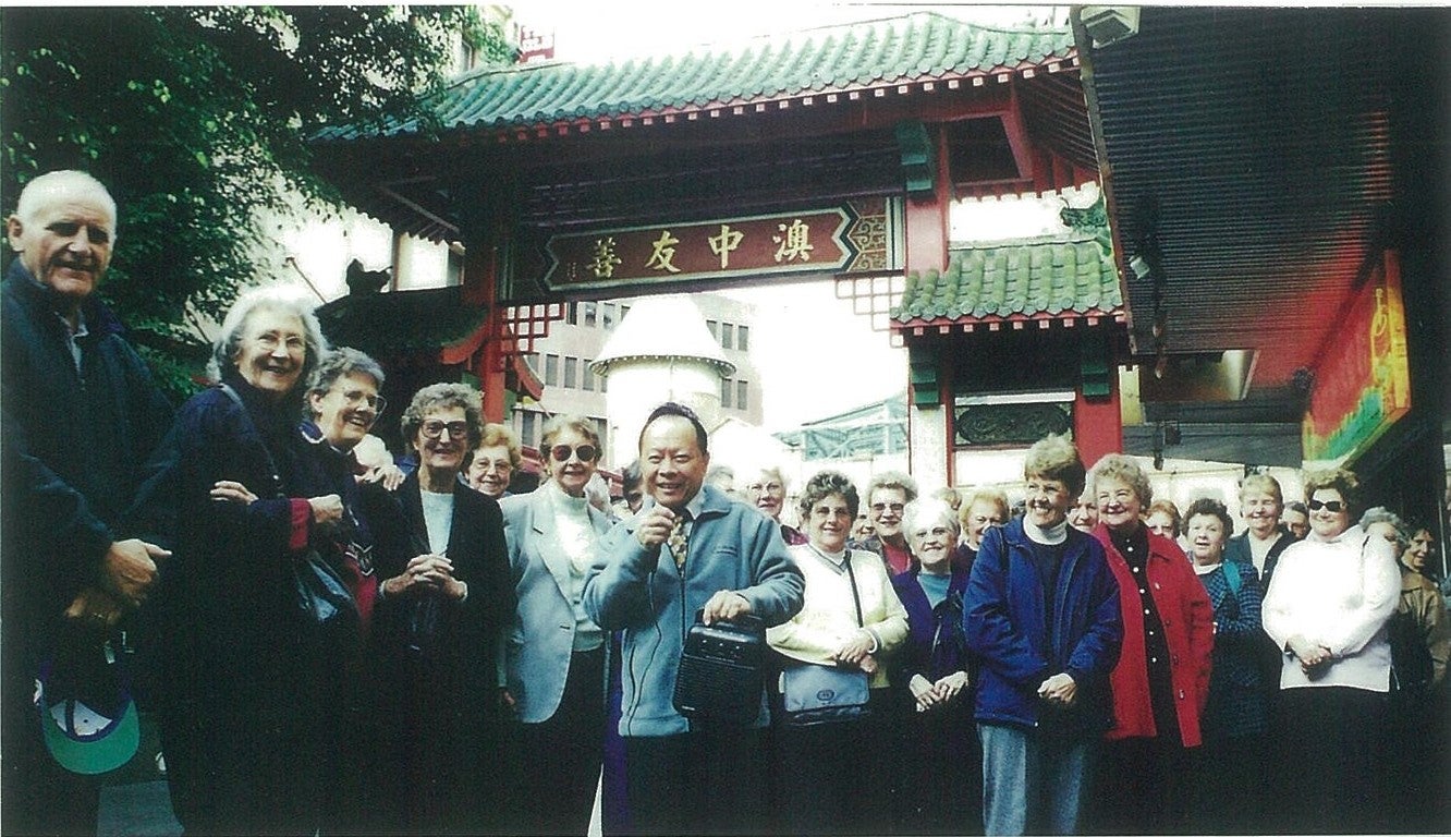 King Fong has been the guide for Sydney Chinatown walking tour since 1980s