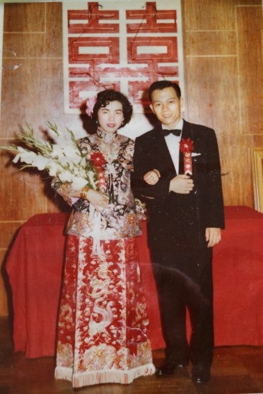 King Fong and Kathy Leong married in Hong Kong (1959)