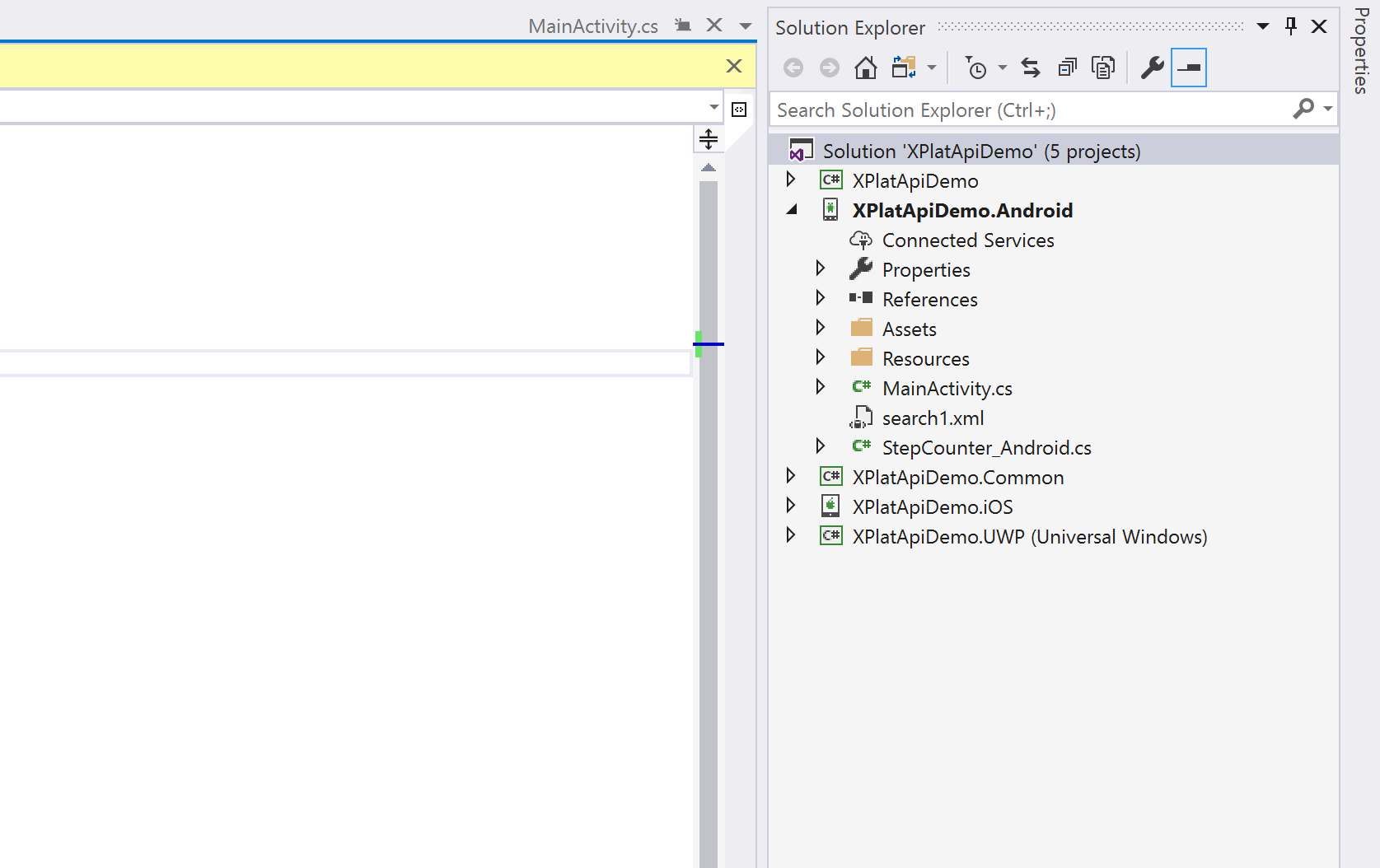 Visual Studio Android Project