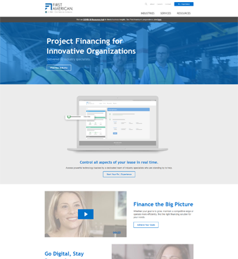 FAEF Screenshot Home Page