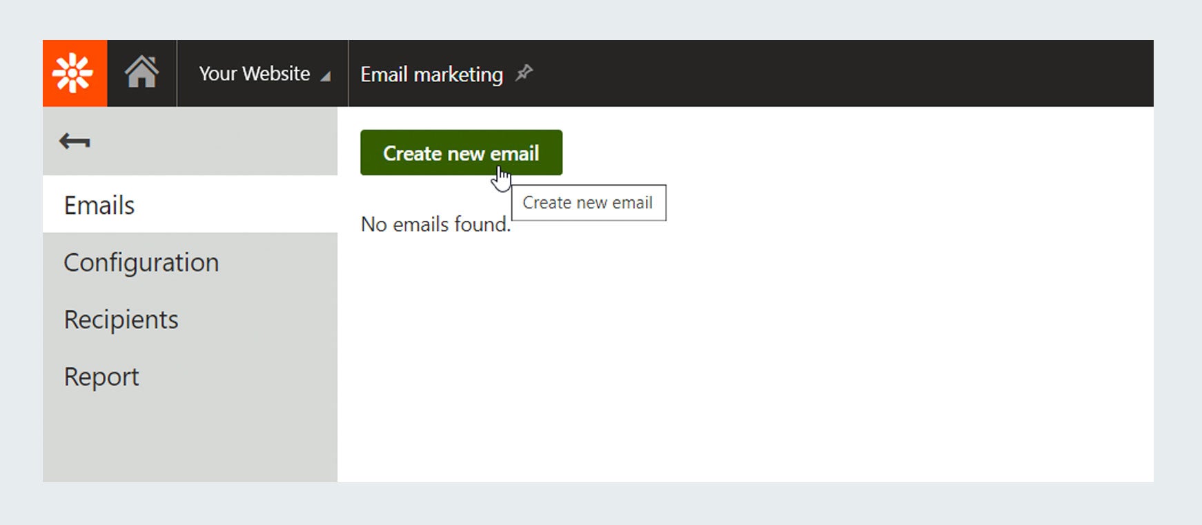 Creating a new Kentico Email Marketing email