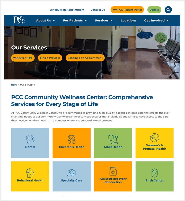 PCC Sub Page