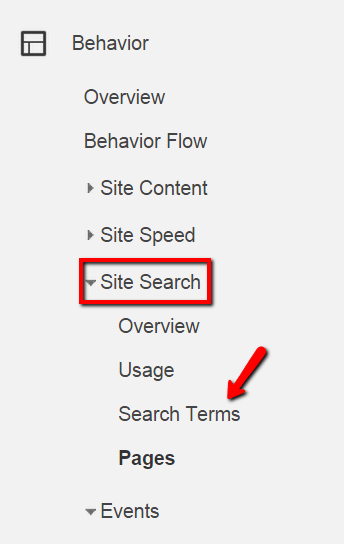 spanish sitesearch GA example