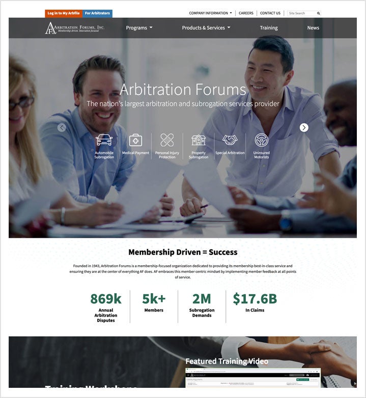 Arbitration Forums Homepage