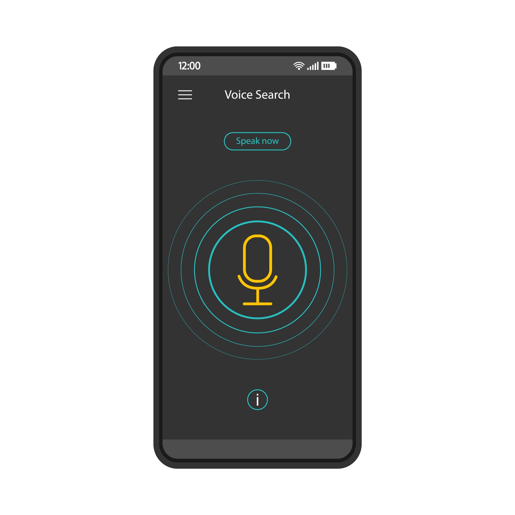 Speech recognition smartphone interface 