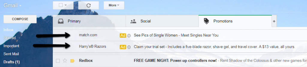 gmail ads