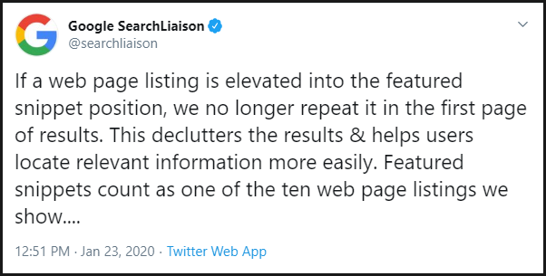 google searchliaison tweet