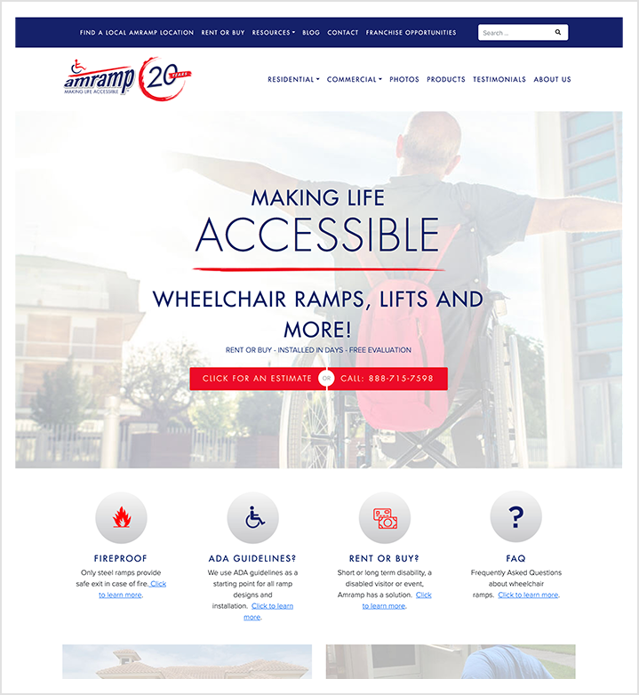 Amramp homepage