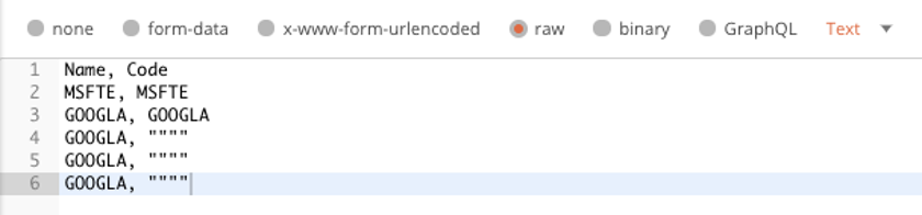 A screenshot that shows a second duplicated line.