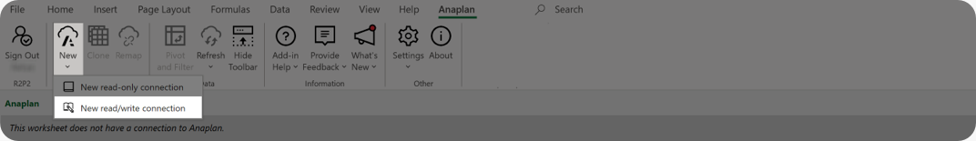 Click New to create a connection.