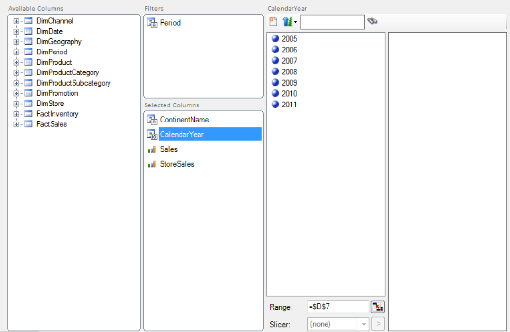 Tabular report layout