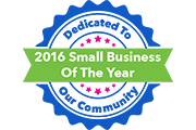 2016 Small Business of The Year Award Badge