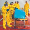 Team using wet cleaning during CFS Training 