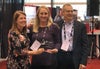 Nicole Cammarata and Darin Zehr receiving FPSA 2019 innovation showcase award.
