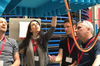 Four people doing an equipment design review at a CFS Hygienic Design Training in Amsterdam in June 2019.