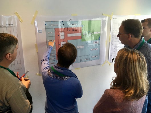 Students collaborating during a CFS Workshop 