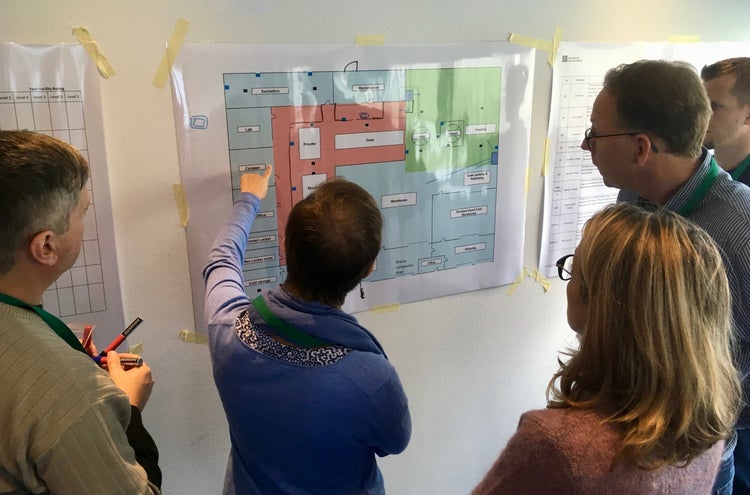 Students collaborating during a CFS Workshop