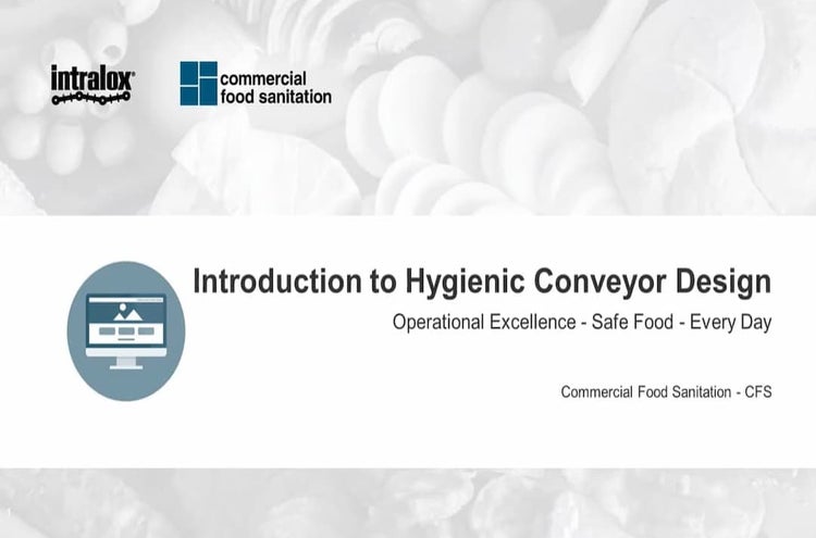 Short Course 3 - Introduction to Hygienic Conveyor Design
