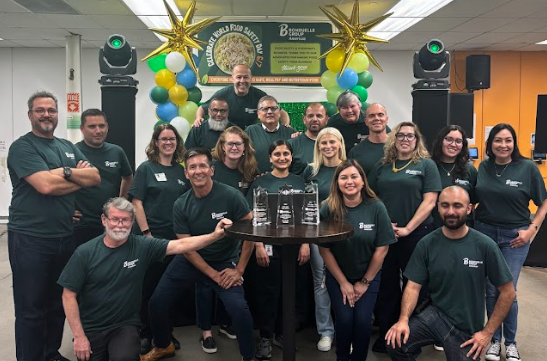 The team at Bonduelle Irwindale celebrates receiving the 2024 CFS Gold Star Award, presented in June 2025.
